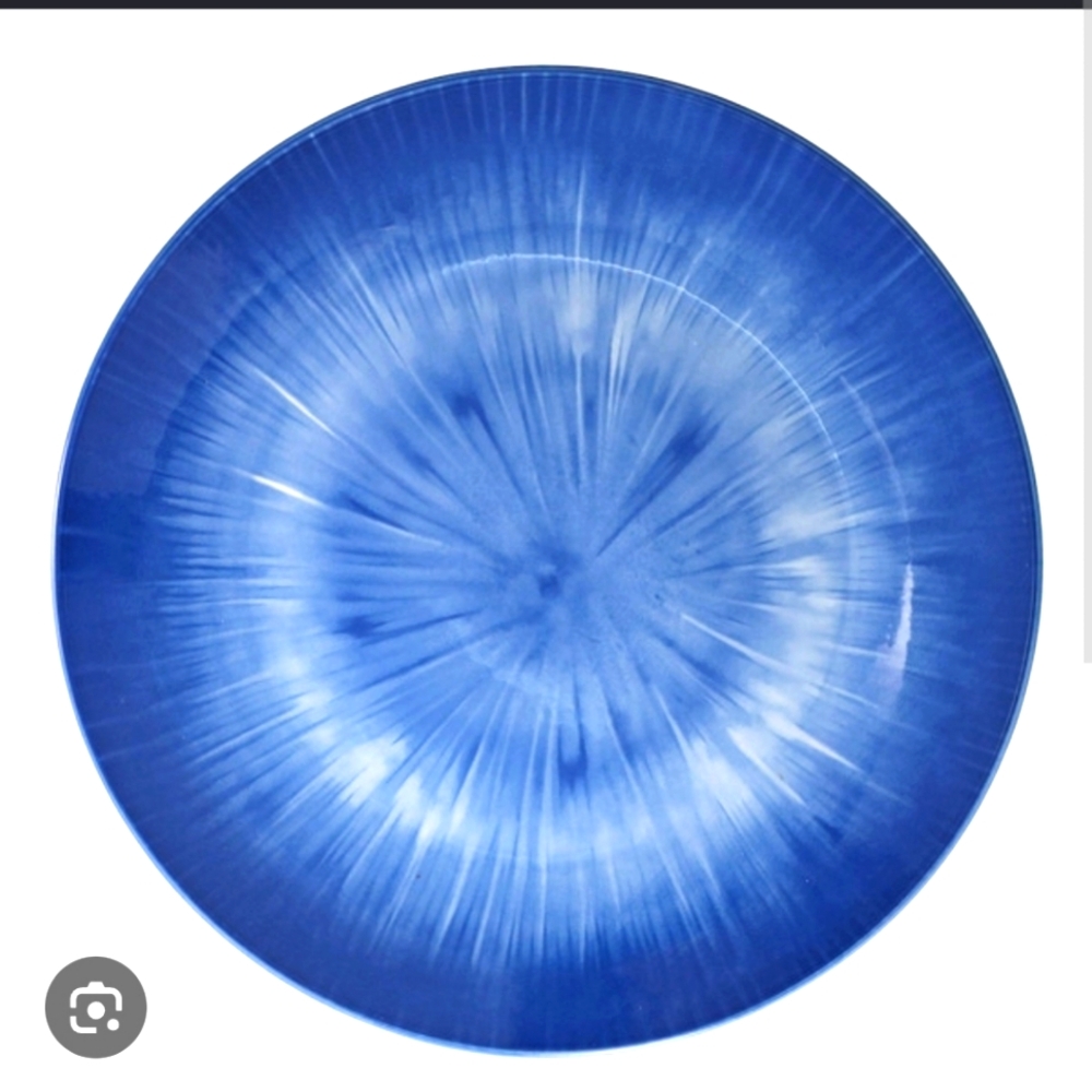 Royal Norfolk Blue Burst Ceramic Dinner Plate 10.5 inch